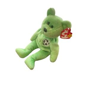 Ty Beanie Baby Kicks The Soccer Bear 1998 Plush Toy
